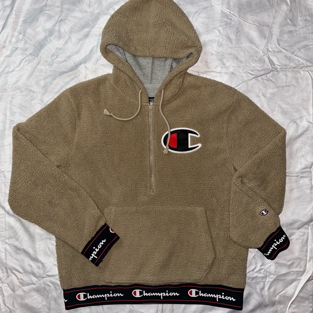 Champion Men's Brown Zip-Up Hoodie